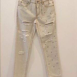 f21 high rise girlfriend jeans